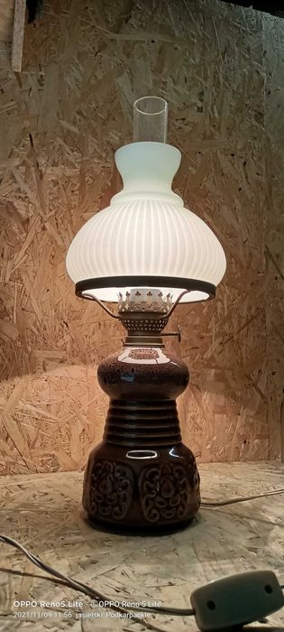 Lampa ceramiczna DZPE Polam Mysłakowice PRL