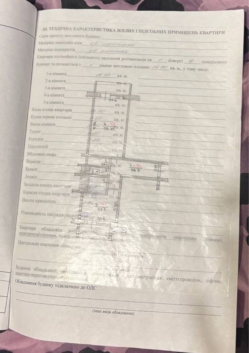 Квартира однокімнатна два балкони