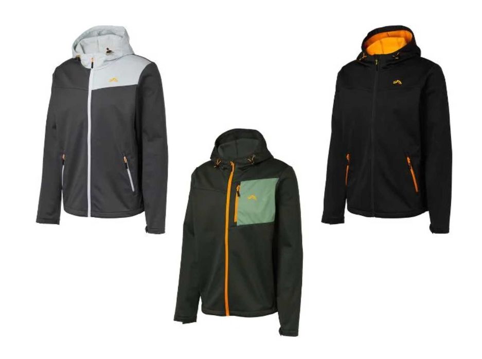 Куртка софтшел CRIVIT SoftShell чоловіча утеплена на флісі S, M, L, XL