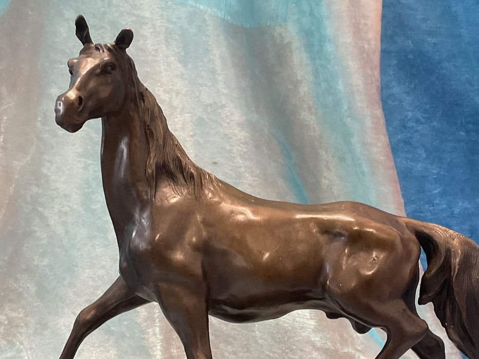 Escultura bronze cavalo 28 cm