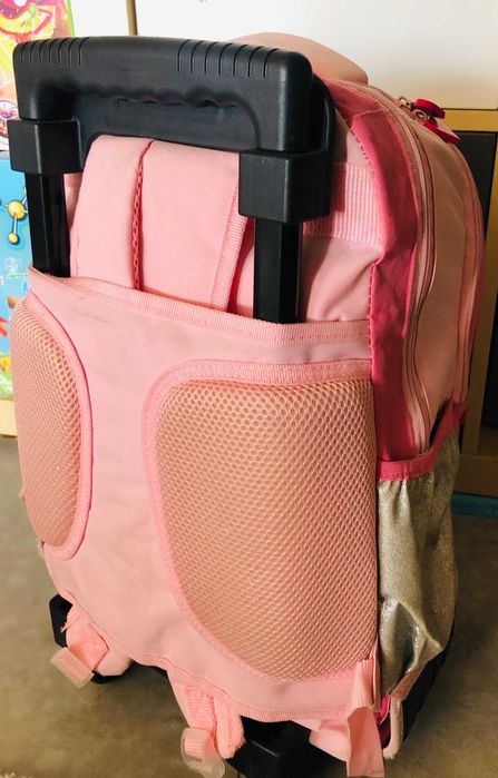 Mochila Trolley Rosa de Unicórnio