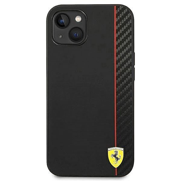Etui Ferrari Carbon na iPhone 14 Plus - czarne