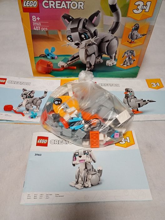 LEGO Creator 3in1 «Playful Cat» / «Грайливий кіт» (артикул 31163)