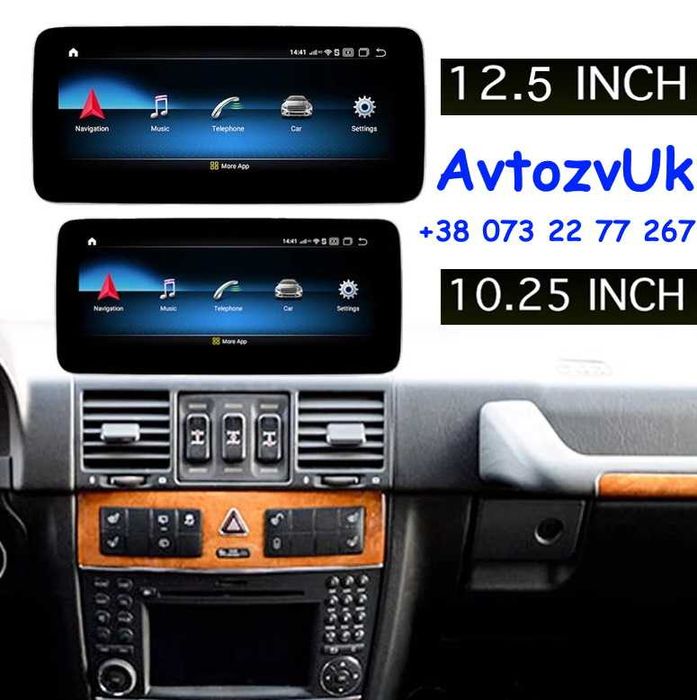 Дисплей W461 W463 W464 NTG USB Mercedes G магнітола Android 15 CarPlay