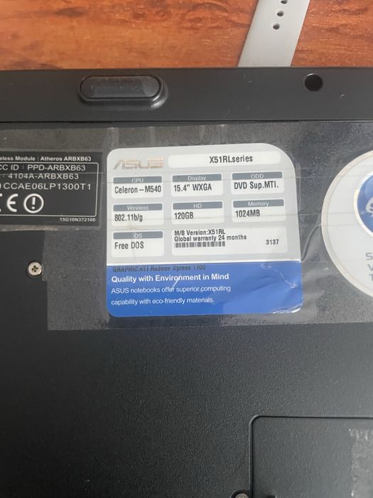 Ноутбук asus x51r