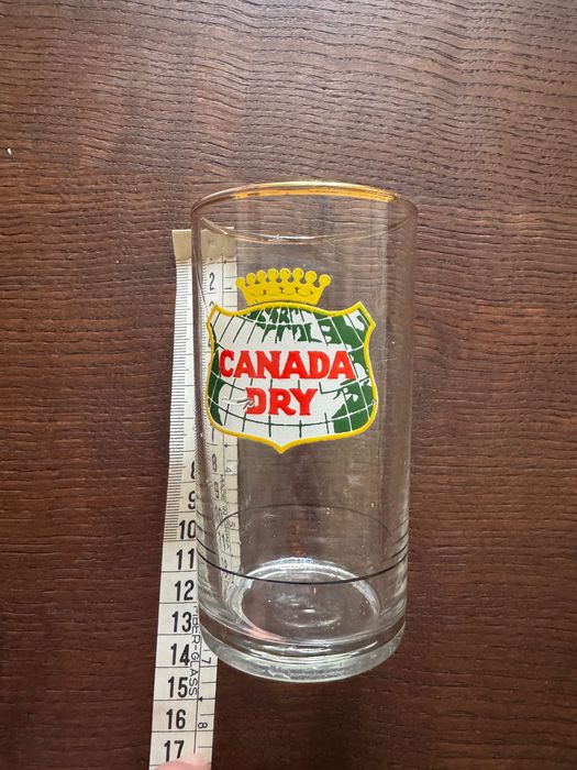 Copo vintage Canada Dry – copo publicitário refrigerante (anos 60/70)