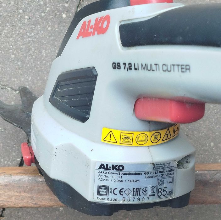 Austriackie nożyce do trawy, krzewów AL-KO Multi cutter GS 7,2