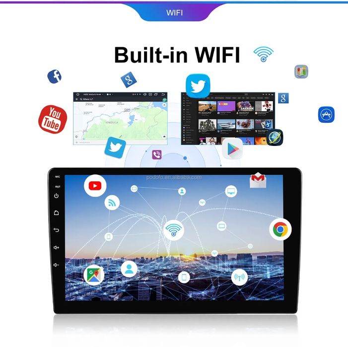 Rádio Android Mercedes Benz Classe A e B W169 Carplay GPS 4/64GB NOVO