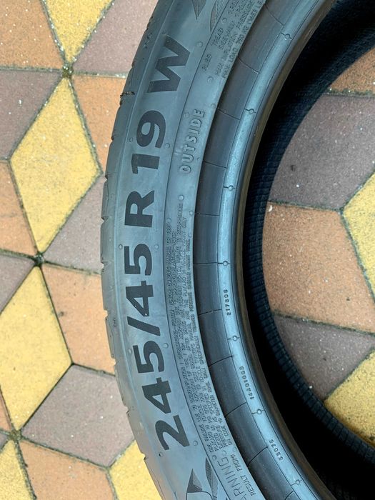 245/45 R19 98W Continental PremiumContact 7 / Літні шини / Майже нові / 2023