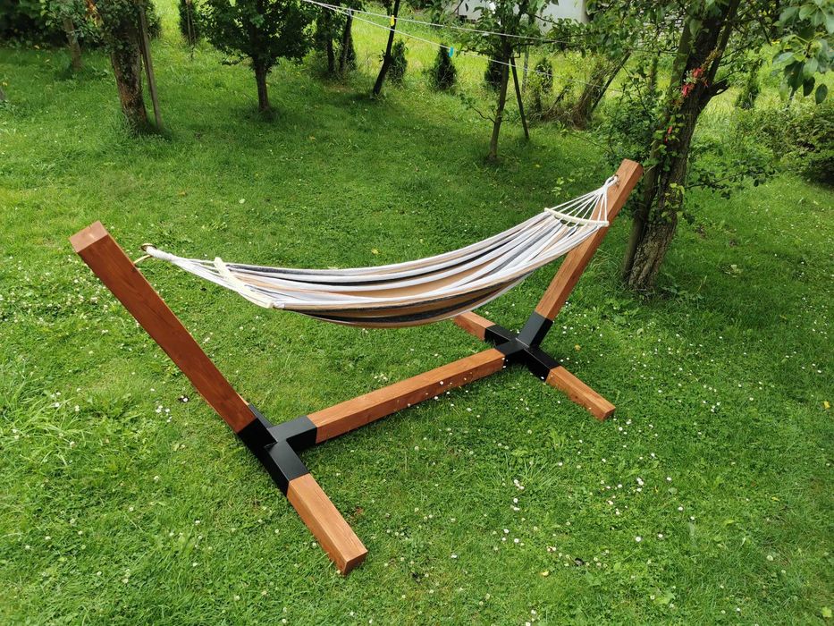 Łączniki metalowe pod hamak ogrodowy 95x95 - solidne estetyczne