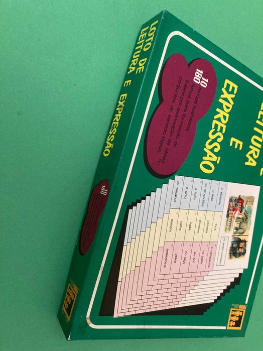 Raro Loto de Leitura e Expressão Escola Primária Anos 80