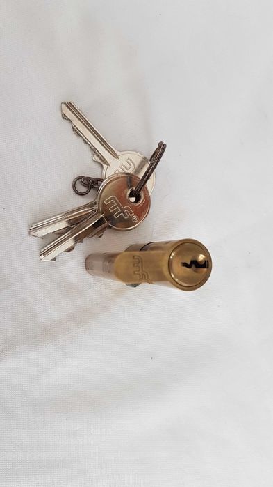 Cilindro da fechadura MF 25x25mm Latão