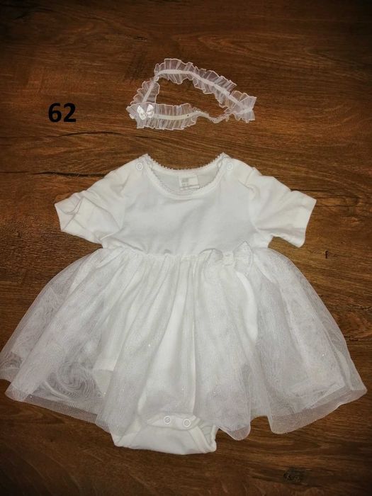 eleganckie ubranko wyjściowe okolicznościowe  do chrztu dla dziewczynk