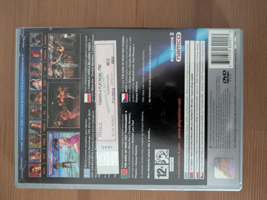 Jogo PS2 ( PlayStation 2 ) Tekken 4 (Opt. Estado)