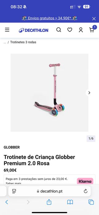 Scooter Globber para crianças