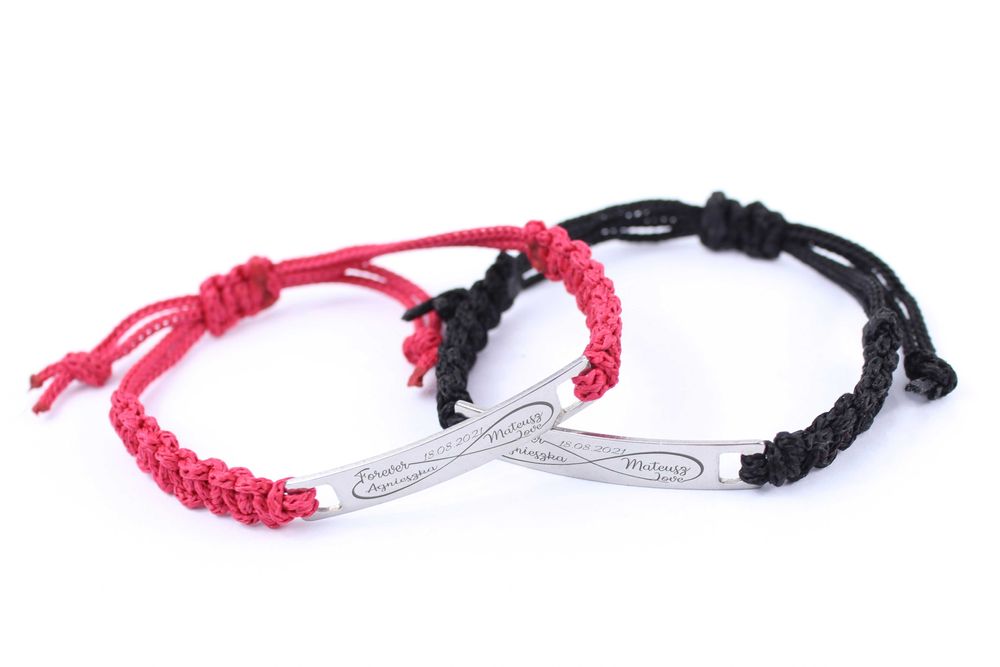 Bransoletka z grawerem indywidualnym PREZENT