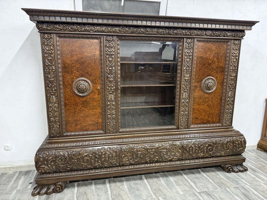 Антикварна книжкова шафа, бібліотека, вітрина, буфет, стінка, комод