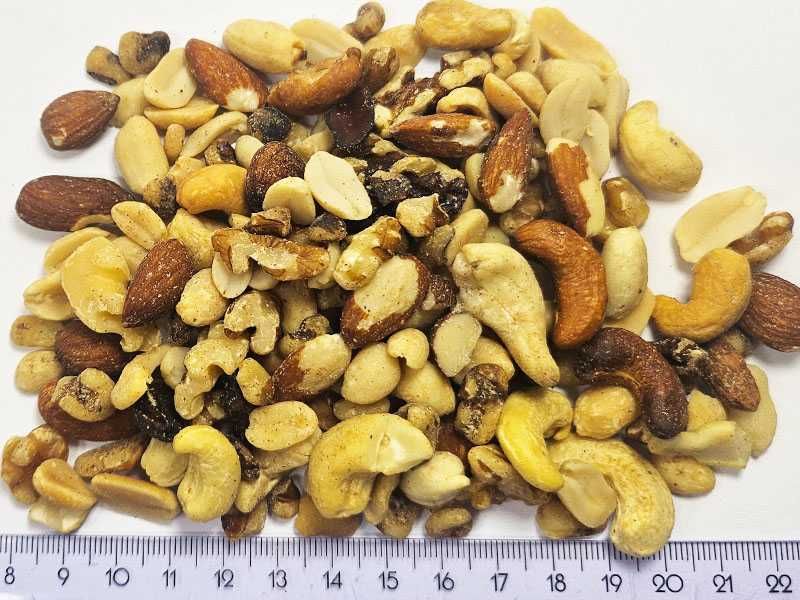 Nerkowce, migdały, włoskie, laskowe mix 10 kg orzechy bez soli  B