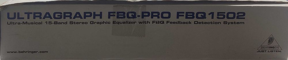 Equalizador Gráfico Behringer, Modelo - UltraGraph PRO (NOVO)