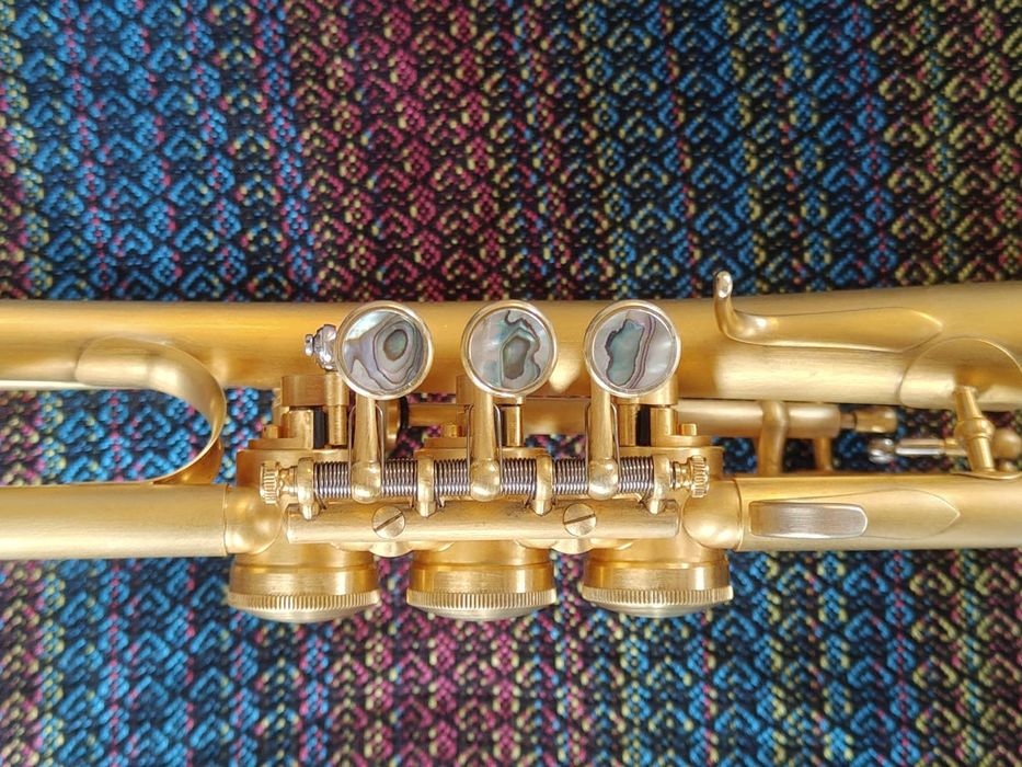 Trąbka Schagerl Ganschhorn heavy pozłacana