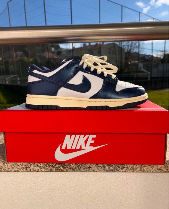 Nike Dunk Vintage Navy mulher tam. 39