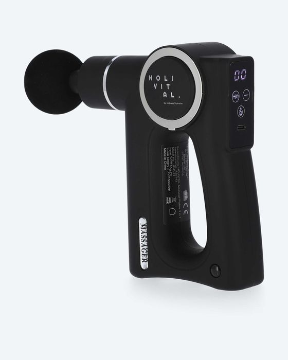 Masażer/Pistolet masujący wibrujący 3 w 1 Holvital (6 końcówek masujących)