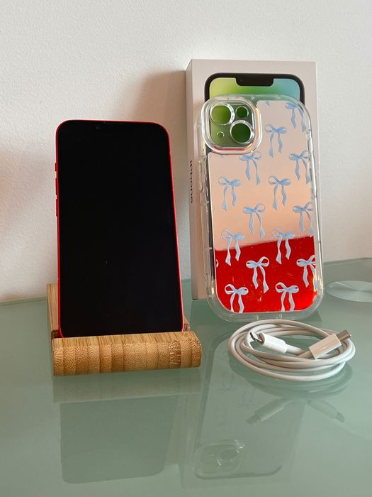iPhone 14 128GB | Czerwony | Stan Dobry | Zestaw | Etui + Ładowarka