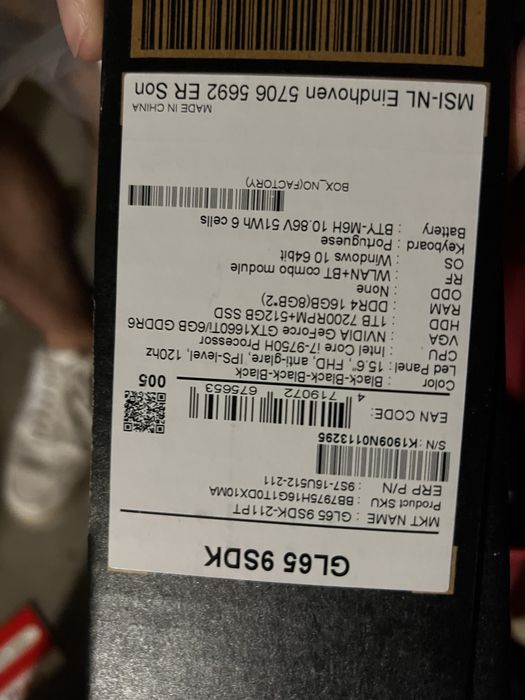 Laptop MSI Em estado perfeito