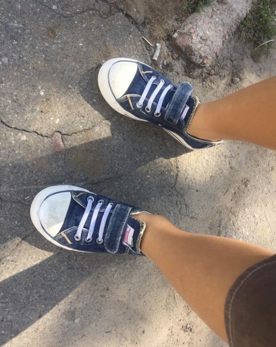Кеды детские джинс Levi's Kids, цв. синий р.32/33 20,5см