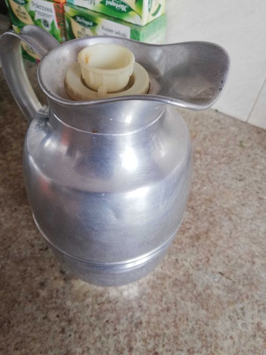 Termos aluminiowy niemiecki z lat 60-tych