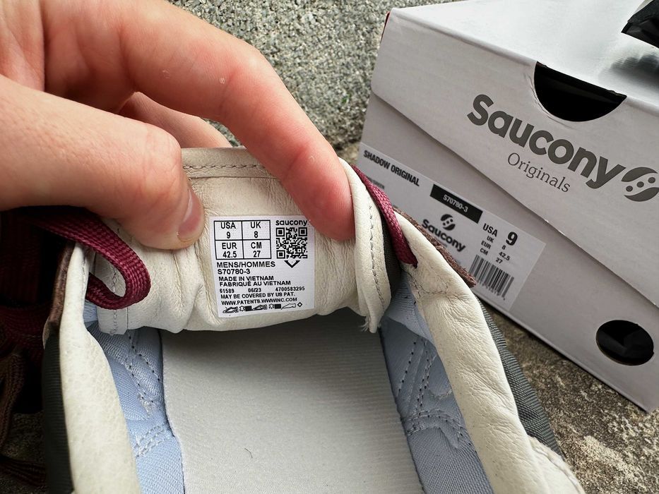 Мужские кроссовки Saucony Shadow Original 70780-3s коричневые Оригинал