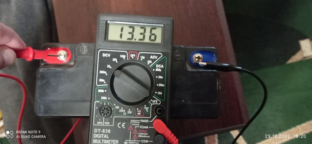 Тяговый аккумулятор 12v,20a