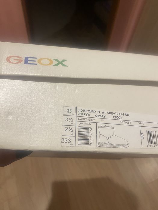 Сапожки GEOX замша натуральні для дівчинки сапоги єврозима