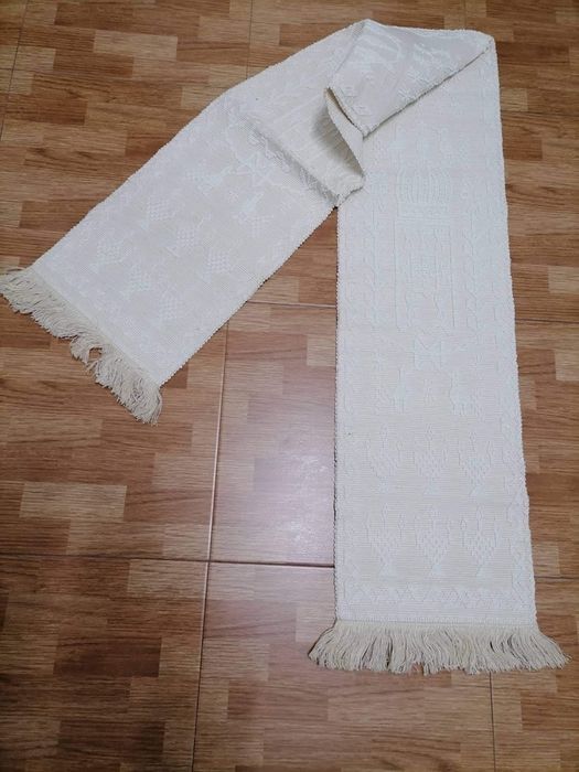 Toalha em linho feito em tear