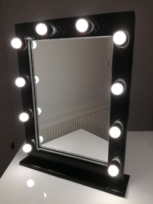 Lustro Make up, do wizażu, do makijażu, tapicerowane,