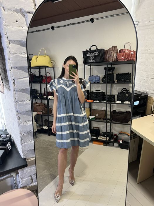 Гарна сукня, блакитного кольору! Розмір М! знижки!!