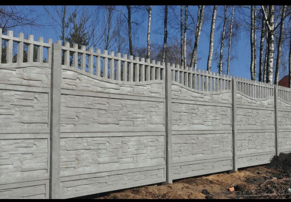 Ogrodzenia betonowe, panelowe