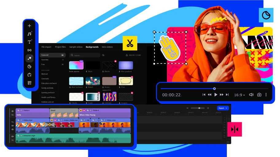 Movavi Video Editor 2025 + Все наборы и эффекты + ИИ
