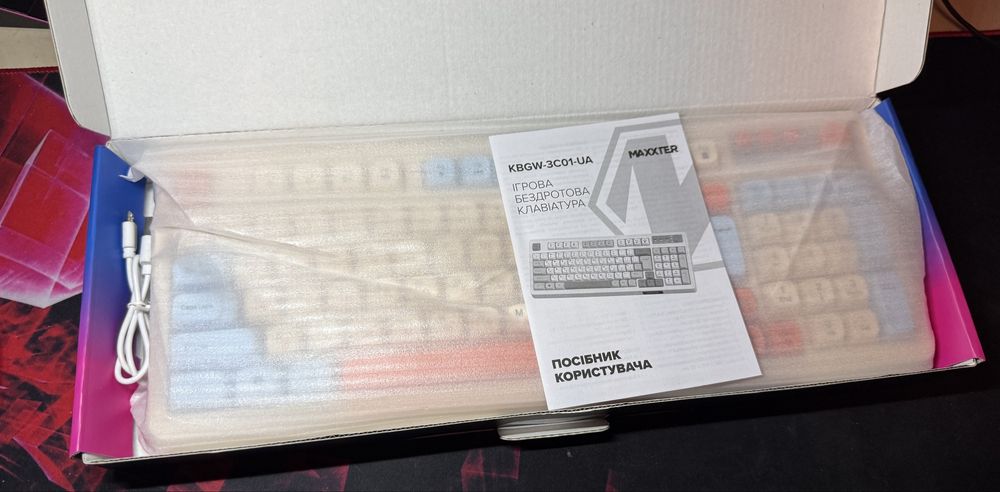 Ігрова клавіатура Maxxter KBGW-3C01-UA