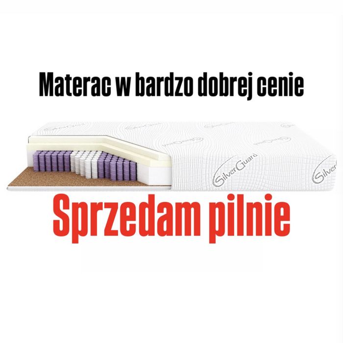Materac kieszeniowy ROCKET  180x200cm H3, silverguard