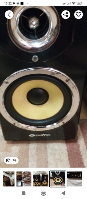 Колонки с усилителем и проводами б/у.