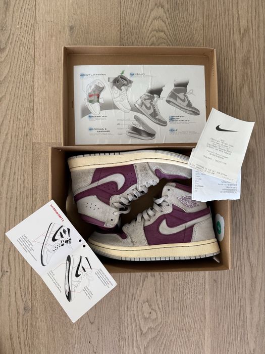 Nike Jordan dziewczęce zamsz szaro-fioletowe r.35