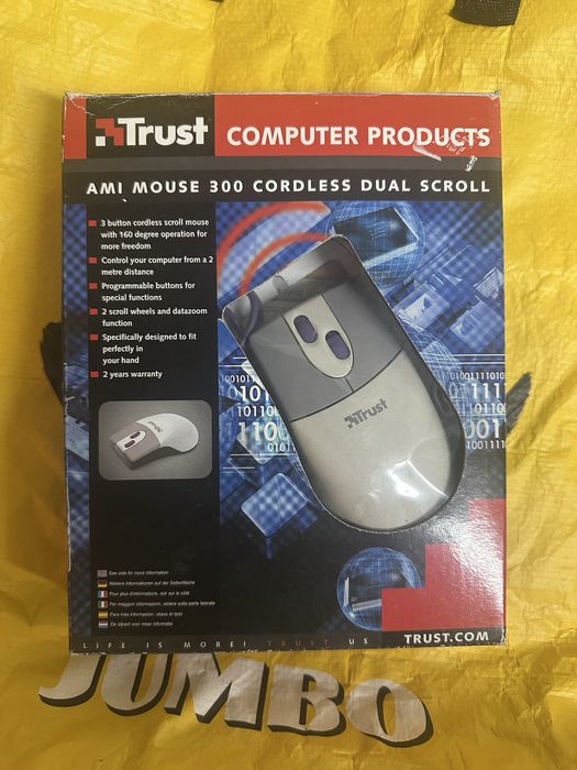 Myszka bezprzewodowa PS2 Trust Ami 300 do pc retro vintage