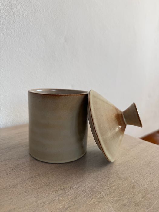 Pote Vintage em Grés com Tampa – Vallauris, França