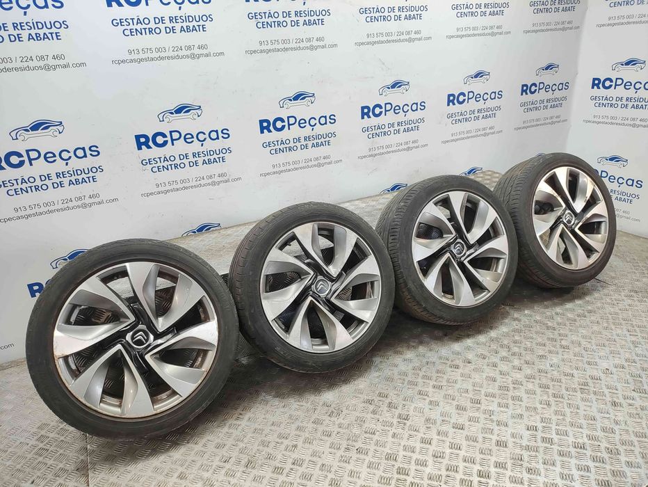 Conjunto de jantes 18 originais Citroen DS5 de 2011 a 2019 8J ET27 4x108
