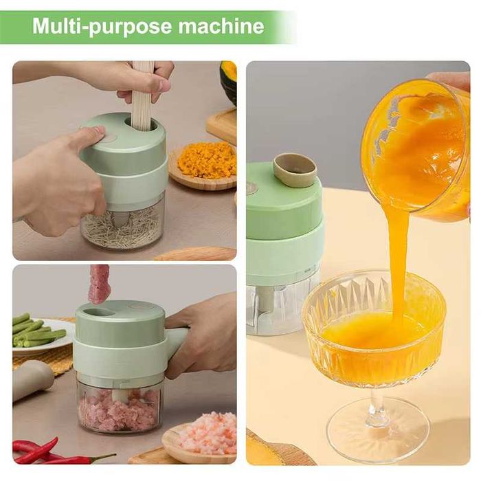 4in1 Conjunto de Cortador Legumes Elétrico