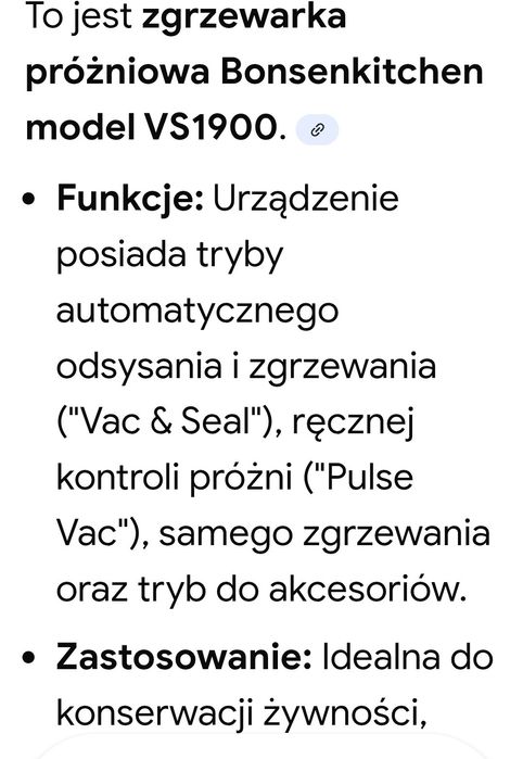 Zgrzewarka do żywności