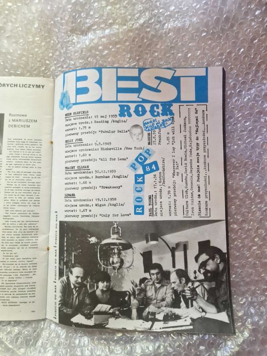 Sprzedam czasopismo Rock Estrada 1983