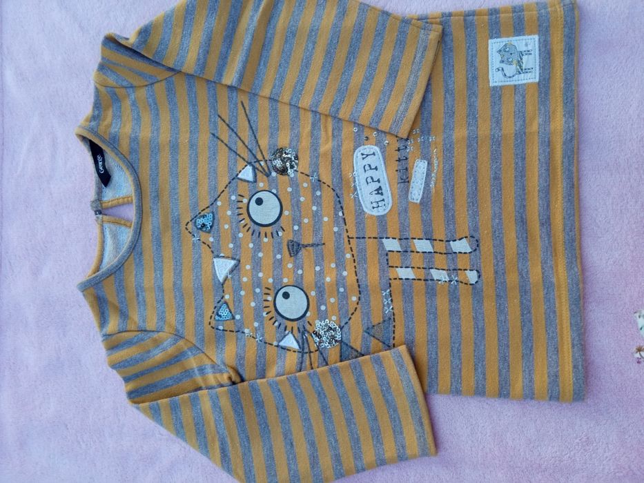 Bluza George musztardowa kotek r.110