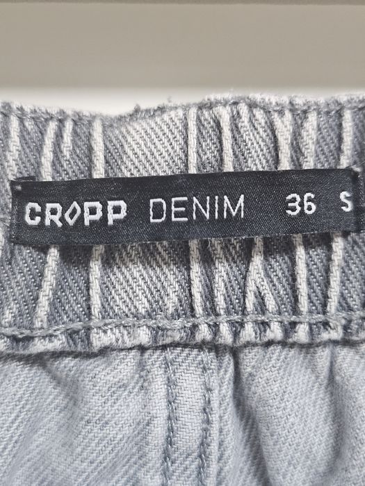 Cropp Denim jeansowe spodenki jortsy ,baggy ,shorts , szorty szare